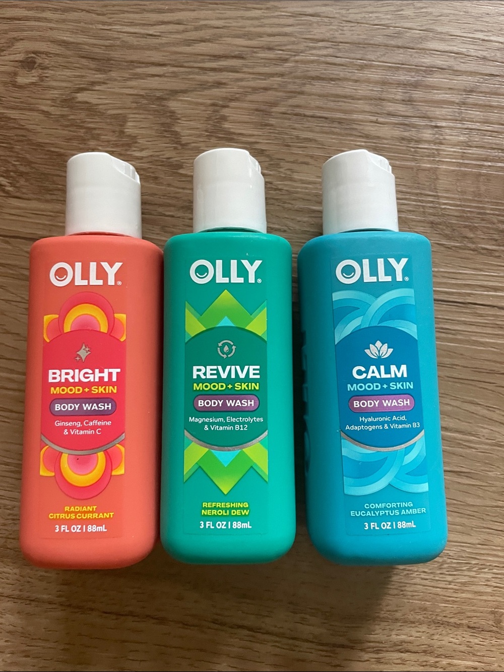 Olly 3 Calm Mood + Skin Body Washes NEW